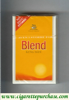 Blend king size cigarettes